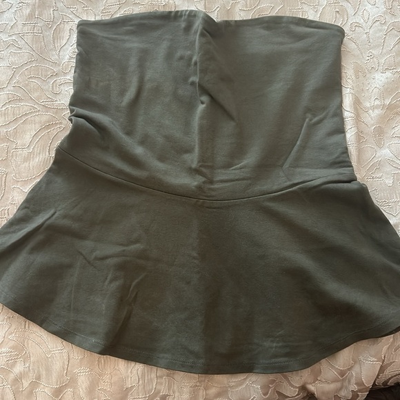Olive green tube top from express size medium - Picture 4 of 4
